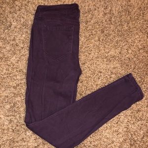 Maroon old navy rockstar skinny jeans